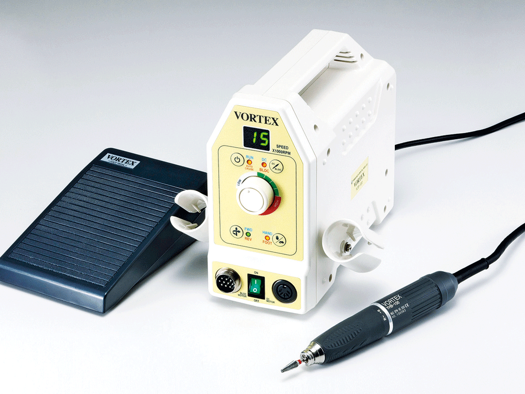 歯科技工　彫金　ローヤルハンドエンジン　フットスイッチ付属　動作確認済 歯科技工 彫金 ローヤルハンドエンジン フットスイッチ付属 動作